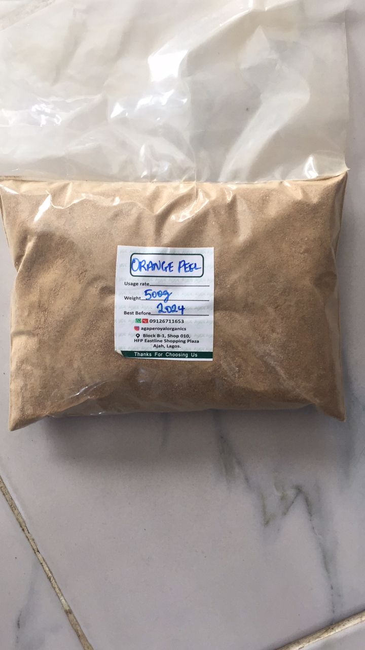 Orange Peel Powder botanical citrus powder for face masks scrubs soaps and rinse-off cosmetic formulations