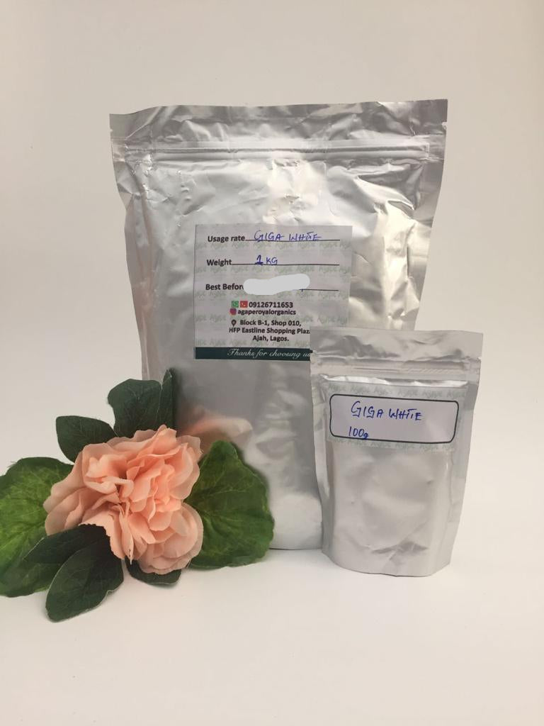 Giga White Powder water-soluble alpine botanical cosmetic powder for serums creams lotions masks and radiance-focused formulations