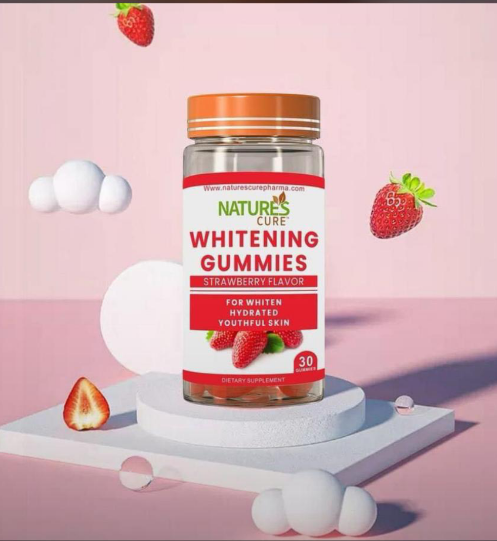 Nature’s Cure Whitening Gummies with Glutathione and Vitamin C