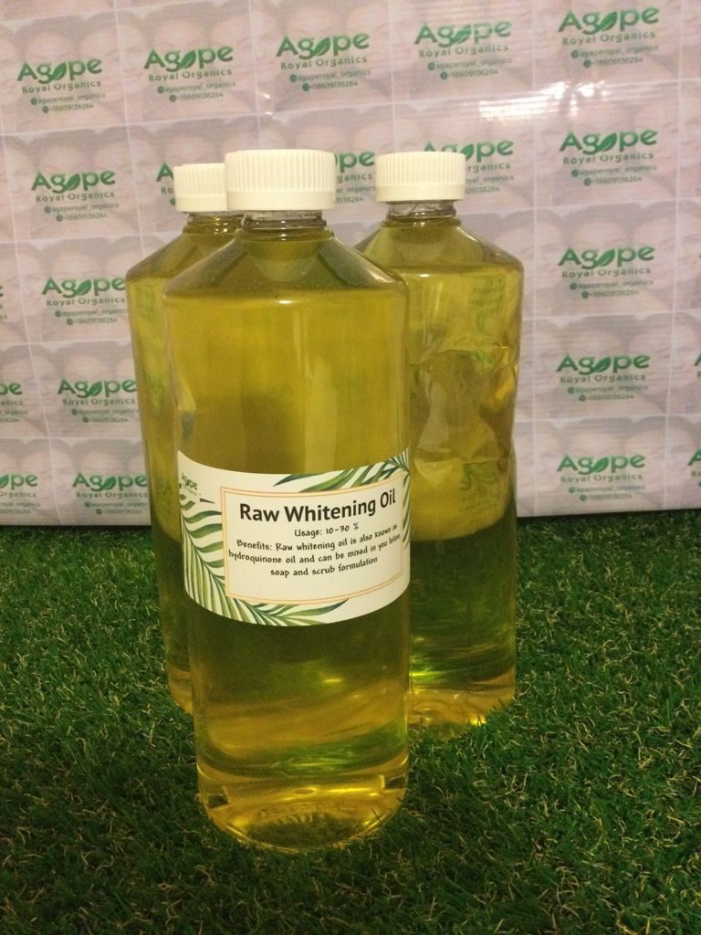 Raw whitening oil, also known as Hydroquinone Oil
