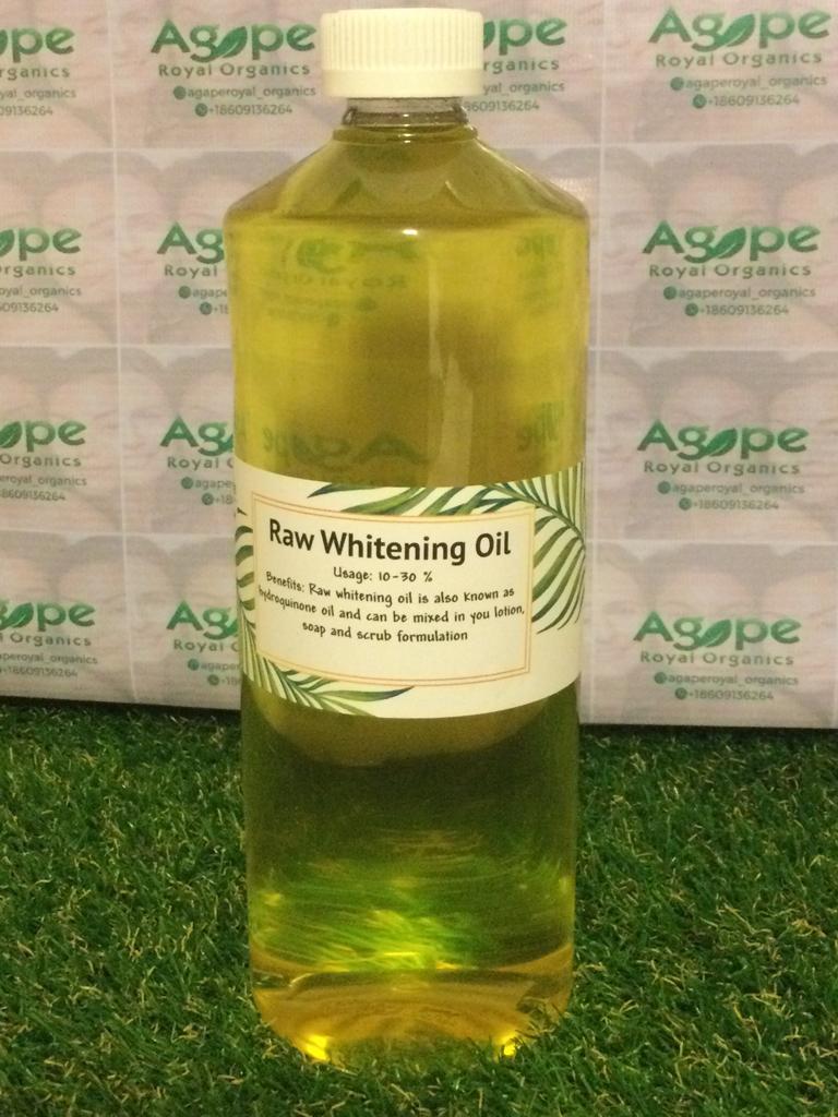 Raw whitening oil, also known as Hydroquinone Oil