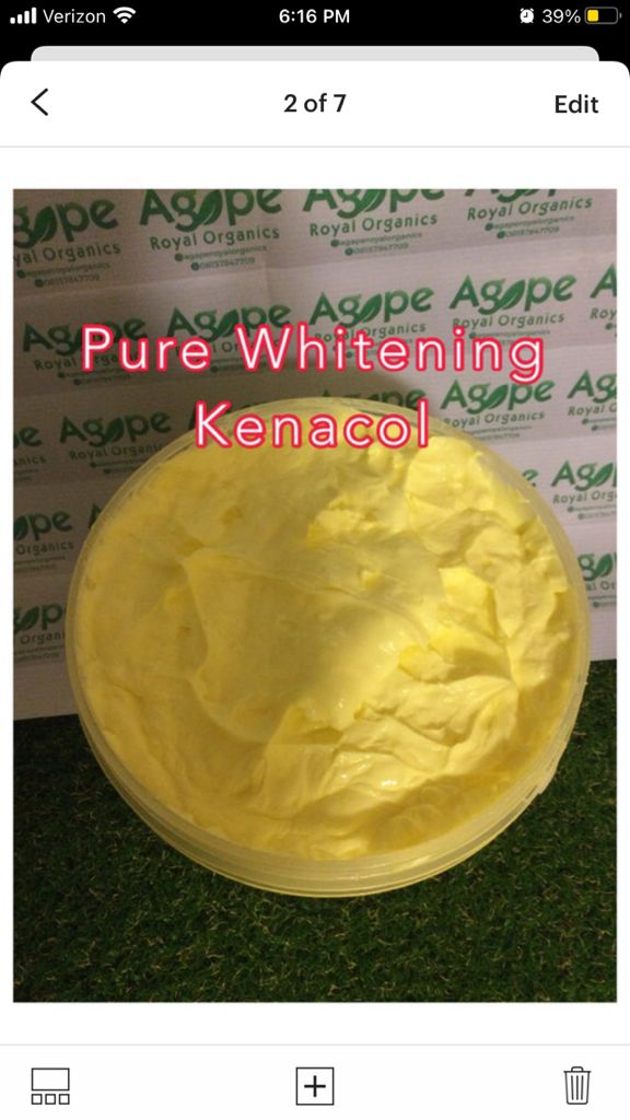 Pure Whitening kenacol Also Known as Cream Activator
