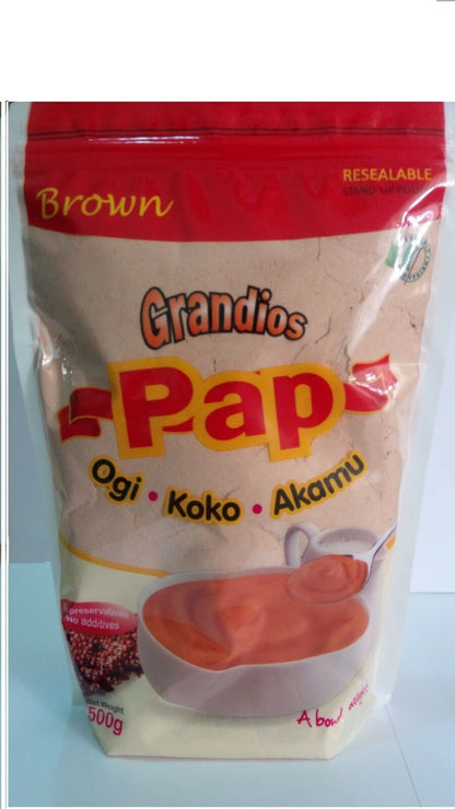 Grandios Pap - Ogi - Akamu - Koko - White, Yellow or Brown (Pack of 2)